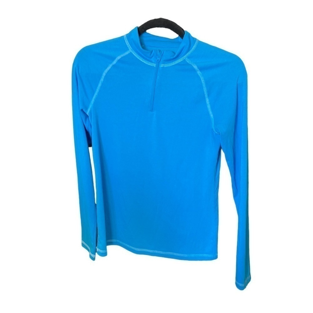 REI Kids’ Sz Large Robin’s Egg Blue Long Sleeve  Quarter Zip Top Boys